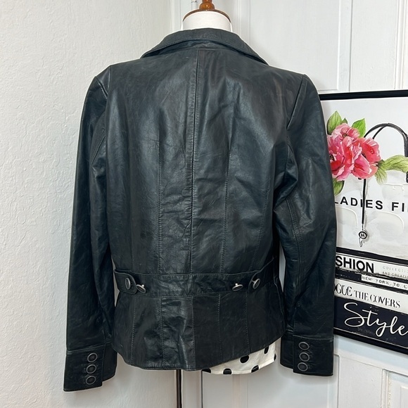 Vintage Crayon Leather Jacket Size RTM - Picture 3 of 13